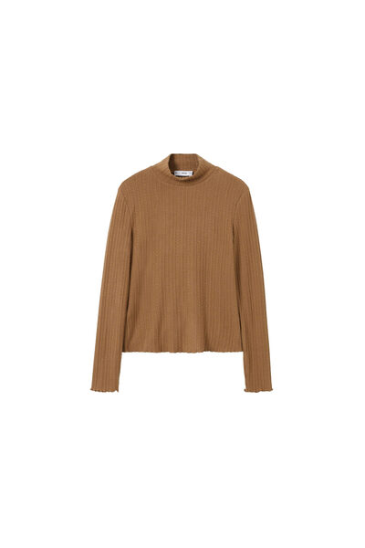 MANGO Woman Καφέ Γυναικείο T-Shirt 17029081