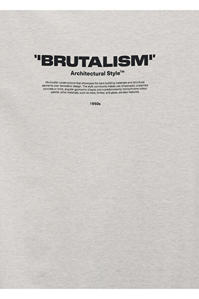 MANGO Açık Gri Erkek T-Shirt 77025151