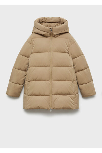 MANGO Palton de damă BEIGE 77097640