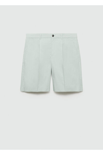 MANGO Pastel Green Men's Shorts & Bermuda 77073259