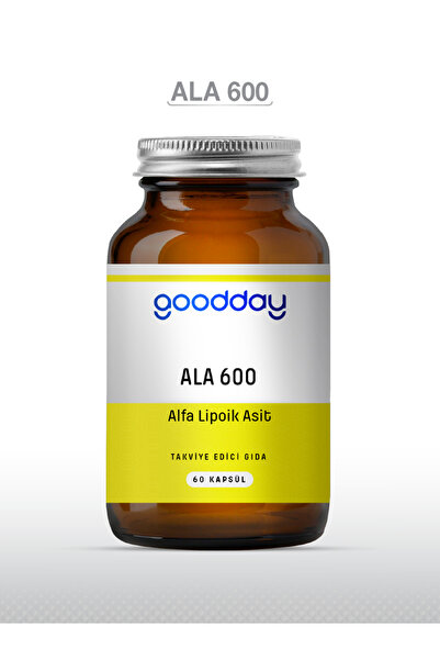 goodday Ala 600 Alfa Lipoik Asit 60 Kapsül Dr Caps Bitkisel Besin Desteği