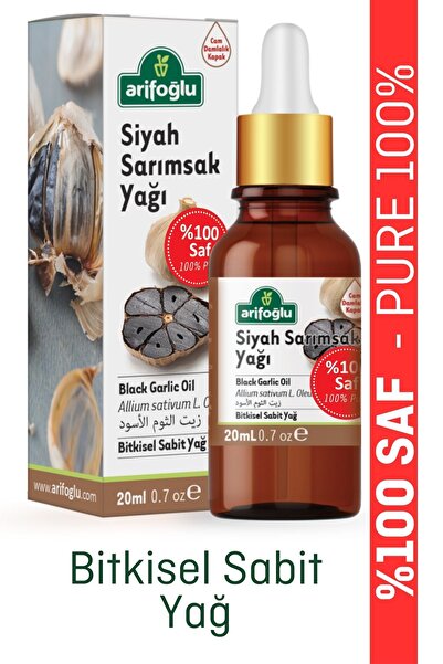 Arifoğlu Siyah Sarımsak Yağı 20ml Aşırı Yıpranmış Ve Dökülen Saçlara Özel Siyah Sarımsak Yağı