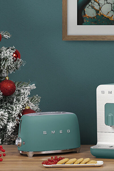 SMEG 50's Style Matte Emerald Green Toaster Special Edition Tsf01Pgeu