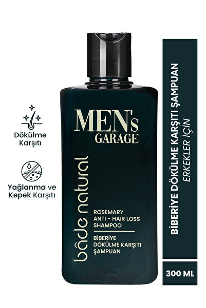 Bade Natural Men's Garage Biberiye Dökülme Karşıtı Şampuan Besleyici ve Güçlendirici 300 ml