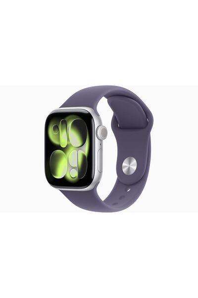 Apple Watch Series 11 GPS, 42 mm Gümüş Rengi Alüminyum Kasa ve Sis Moru Spor Kordon  - M/L