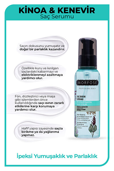 Morfose Kinoa Saç Serumu 100 ml - Yoğun Besleme