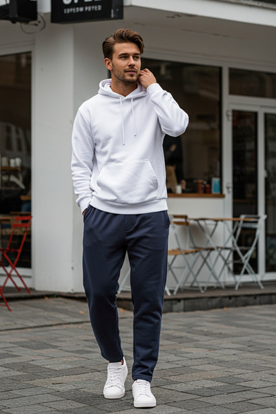 Trendyol Collection Anthracite Premium Φούτερ κανονικής κοπής - TMNAW24EA00023