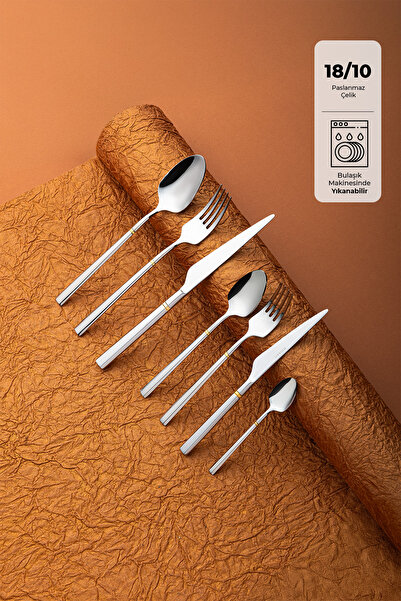 Emsan Premium Penta 84 Parça 12 Kişilik Çatal Kaşık Bıçak Seti Lüks Kutulu