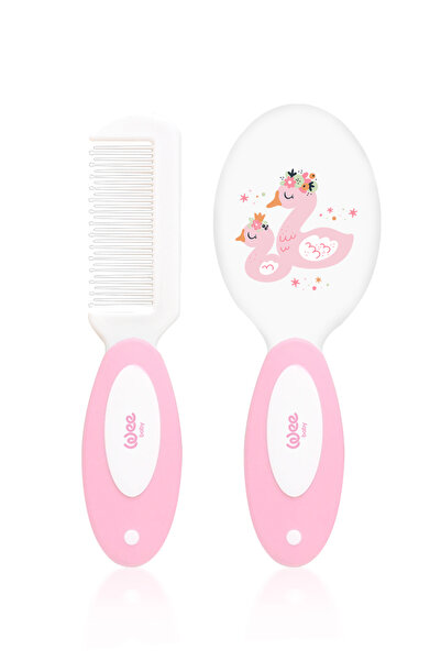 Wee Baby Fırça Tarak Seti Pembe