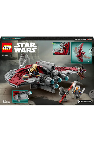 LEGO مكوك جيدي ستار وورز Ahsoka T-6 - 75362، مجموعة حرب النجوم 9+ (601 قطعة)