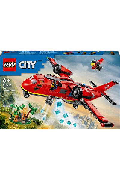 LEGO ® City İtfaiye Kurtarma Uçağı 60413 - 6+ Çocuklar için Yaratıcı Oyuncak Yapım Seti (478P)