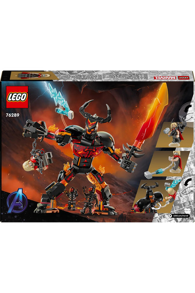 LEGO ® Marvel Thor, Surtur Yapım Figürüne Karşı 76289 – 8+ Yaratıcı Oyuncak Yapım Seti (245P)