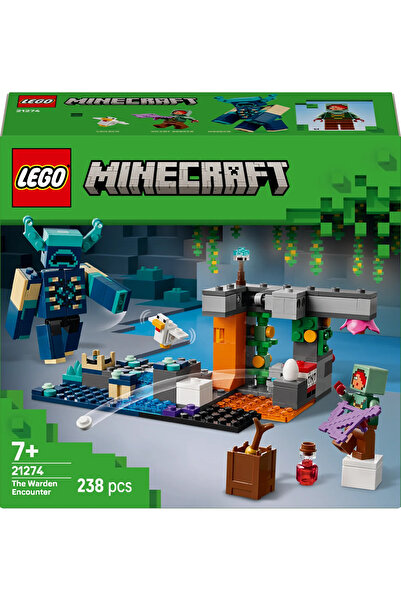 LEGO ® Minecraft® Bekçi Karşılaşması 21274 - 7+ Çocuklar için Yaratıcı Oyuncak Yapım seti (238P)