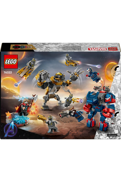 LEGO ® ǀ Marvel Avengers: Endgame Thor, Chitauri'ye Karşı 76322 - 8+ Oyuncak Yapım Seti (373P)