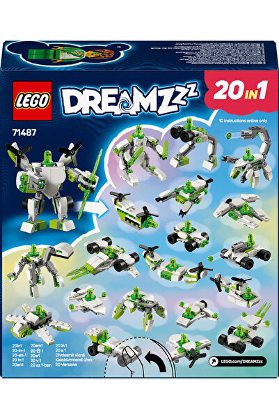 LEGO ® DREAMZzz™ Z-Blob'un Robot ve Araç Maceraları 71487 - 7+ Yaratıcı Oyuncak Yapım Seti (121Pr)