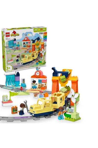 LEGO ® DUPLO® Büyük İnteraktif Mahalle Treni 10428 - 3+ Eğitici Oyuncak Yapım Seti (103Parça)