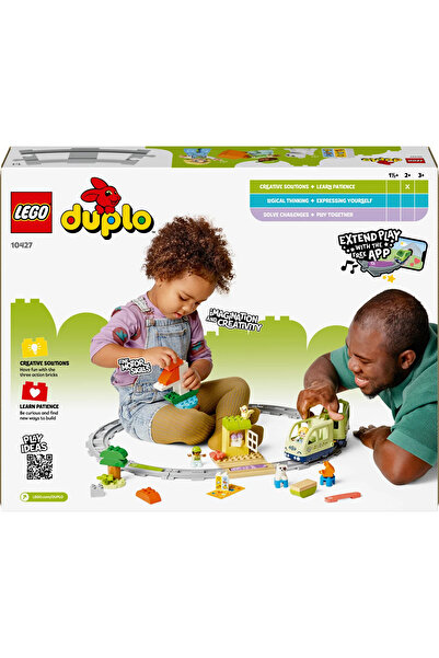 LEGO ® DUPLO® Kasabası İnteraktif Macera Treni 10427 - 2+ Çocuklar için Eğitici Oyuncak Yapım Seti (57P)