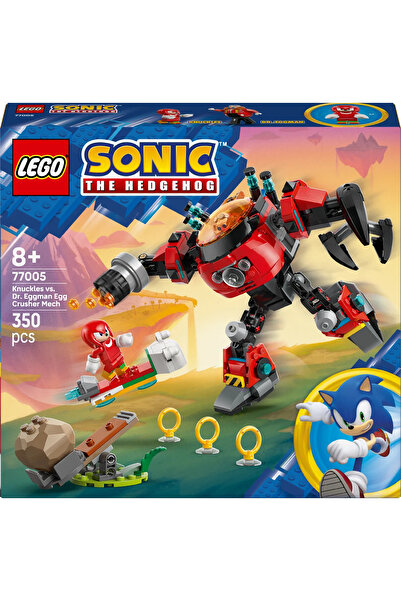 LEGO ® Sonic the Hedgehog Knuckles, Dr. Eggman’ın Egg Crusher Robotuna Karşı 77005- 8+ Oyuncak Seti(350P)