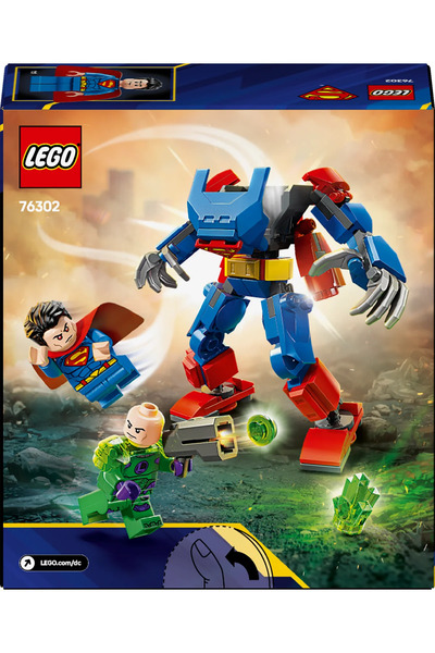 LEGO ® دي سي باتمان ™ سوبرمان ™ روبوت، ليكس لوثور ™ مجموعة ألعاب البناء 76302 - 6+ (120 قطعة)