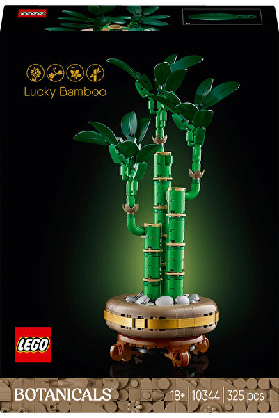 LEGO ® Botanicals Şans Bambusu 10344 - Doğasever Yetişkinler için Dekoratif Bitki Yapım Seti (325P)