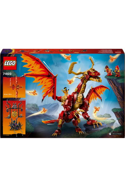 LEGO ®   مجموعة بناء NINJAGO Source Dragon of Motion Figure 71822 للأطفال بعمر 12 عامًا فما فوق (1,716 P)
