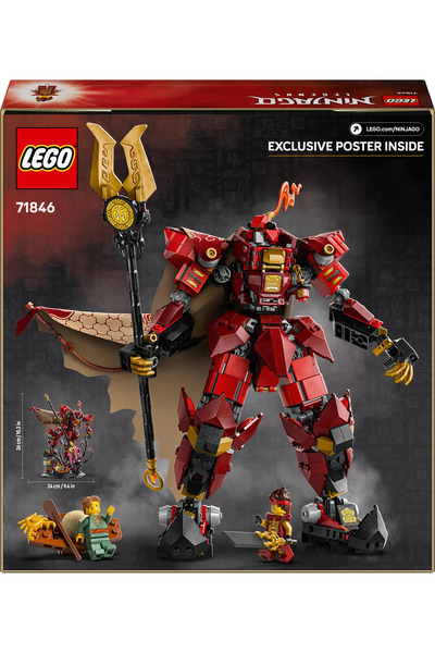 LEGO ® NINJAGO® Ateş Şövalyesi Robotu 71846 - 14+ Çocuklar için Yaratıcı Oyuncak Yapım Seti (996P)