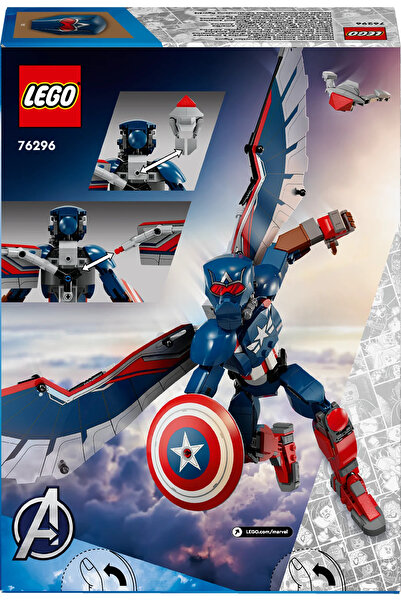LEGO ® Marvel Yeni Kaptan Amerika Yapım Figürü 76296 - 8+ Çocuklar içinYaratıcı Oyuncak Yapım Seti (359P)