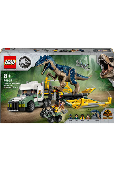LEGO ® Jurassic World Dinozor Görevleri: Allosaurus Taşıma Kamyonu 76966- 8+ Oyuncak Yapım Seti (588P)