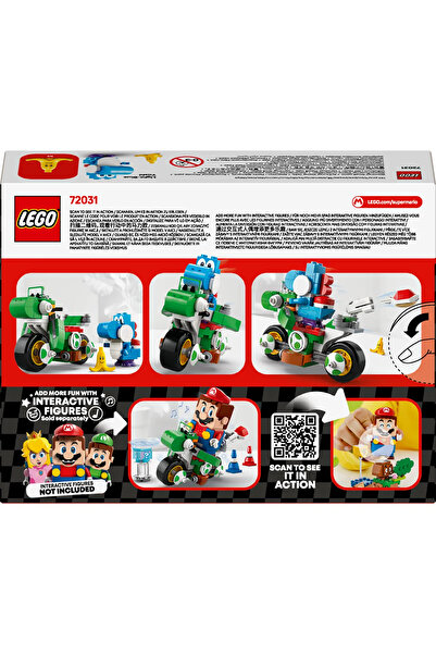 LEGO ® Super Mario™: Mario Kart™ – Yoshi Bike 72031 -7+ Çocuklar için Yaratıcı Oyuncak Yapım Seti (133P)