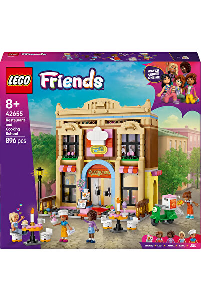 LEGO ® Friends Restoran ve Aşçılık Okulu 42655 - 8+ Yaratıcı Oyuncak Yapım Seti (896P)