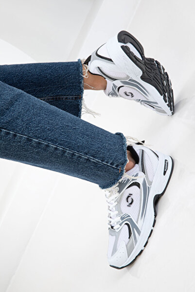 SOHO Beyaz-Siyah Kadın Sneaker 18753