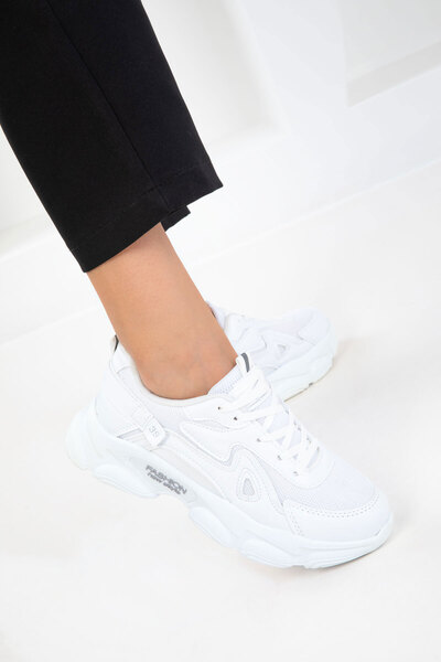 SOHO Weiße Damen Sneakers 17834