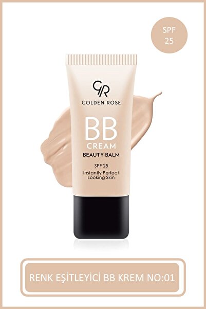 Golden Rose BB Cream Beauty Balm 01 Light BB Krem Beyaz Cennet Kuşu Özü 30 ml