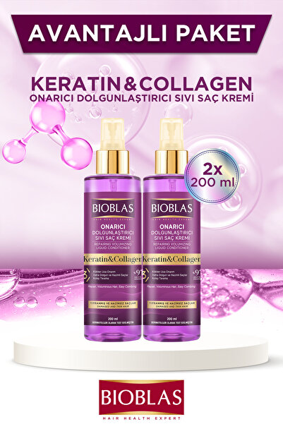 Bioblas Sıvı Saç Kremi Kolajen+keratin 2 X 200ml