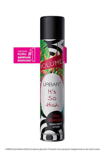 Urban Care Șampon uscat hidratant cu parfum tropical - Vegan - Protecție UV - 200 ml