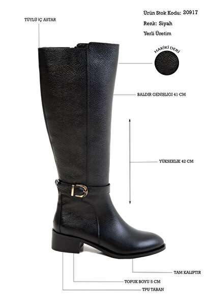 SOHO Czarne damskie buty z prawdziwej skóry 20917