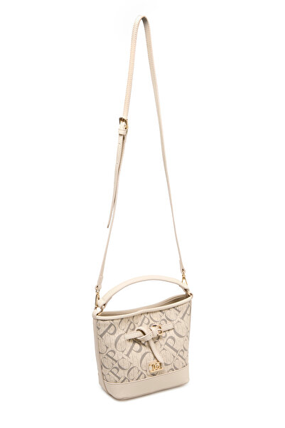 Pierre Cardin Monogram Beige Women's Cross Shoulder Bag 05Po25Y2513