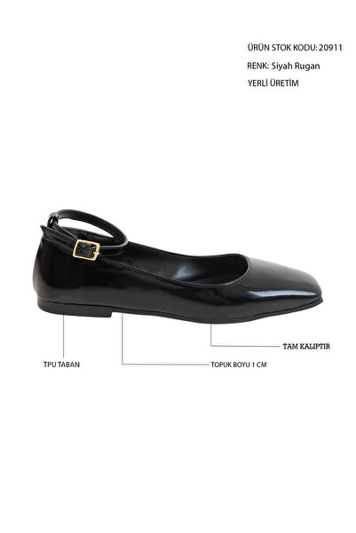 SOHO Siyah Rugan Kadın Babet 20911
