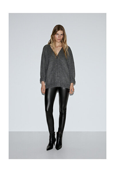 LEFTIES Γυναικείες κολάν με εφέ δέρματος