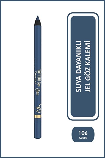 Golden Rose Tattoo Gel Eyepencil No: 106 Azure - 24 Saat Kalıcı Suya Dayanıkl...