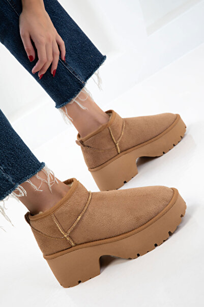 SOHO Camel Süet Kadın Bot & Bootie 21054