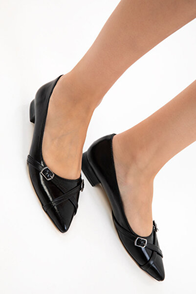 SOHO Black Women's Classic Heeled Shoes 21056