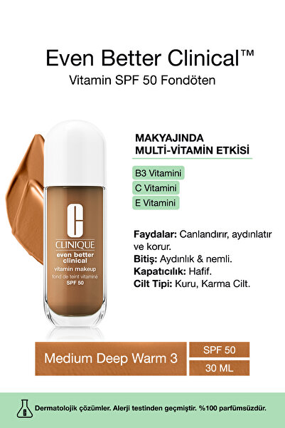 Clinique Even Better Clinical Vitamin Makeup SPF 50 Fondöten 30ml - Medium De...
