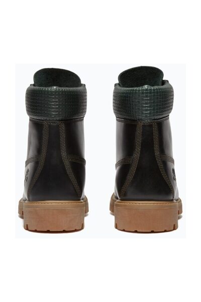 Timberland Prémium 6 hüvelykes, fűzős, vízálló csizma, sötétzöld, teljes értékű bőrből