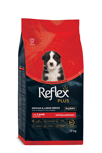 Reflex Plus Hipoalerjenik Kuzu Etli Orta Ve Büyük Irk Yavru Köpek Maması 12 kg