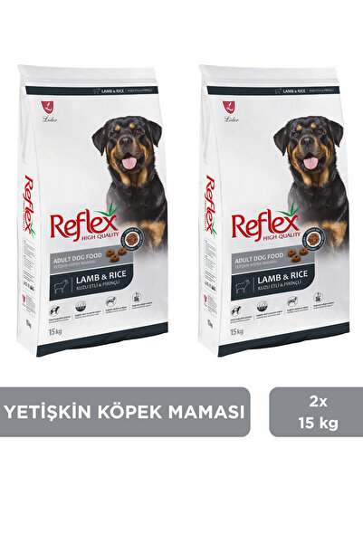 Reflex Kuzu Etli ve Pirinçli Yetişkin Köpek Maması 15 kg x 2