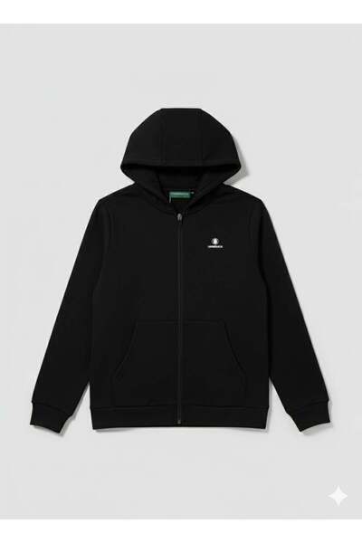 lumberjack SN72 FZ Hanorac negru cu fermoar pentru băiat