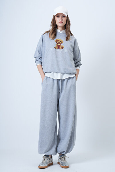 Trend Alaçatı Stili Damen Grimelanj Oversize Jogger Eşofmanhose ALC-X14610