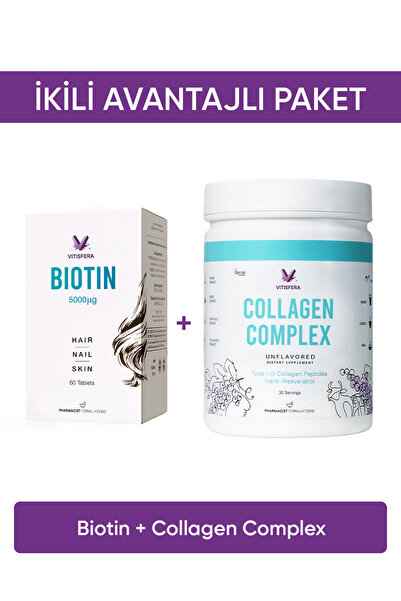 Vitisfera İkili Avantajlı Paket 4 (Biotin + Collagen Complex)