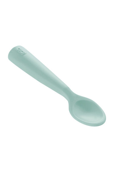 OiOi 2-Pack Nam Nam Food Spoon River Green / Powder Gray